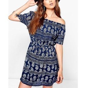 BooHoo Off the Shoulder Dress